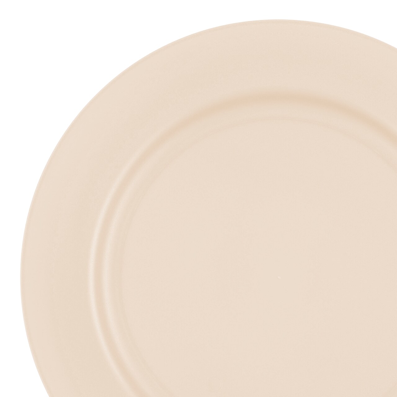 Matte Bright Yellow Round Disposable Plastic Dinner Plates - 10" (120 Plates)